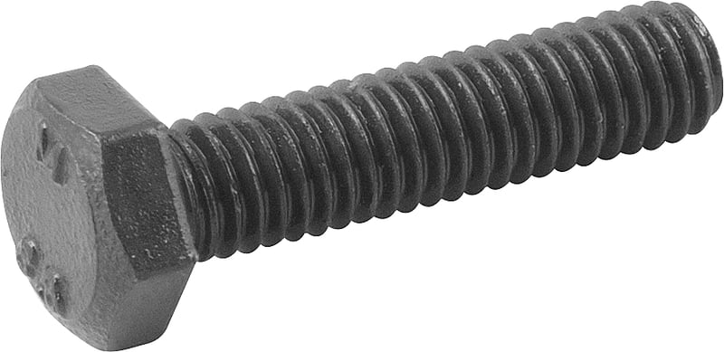 Parafuso sextavado 8.8, 6 mm x 25 mm, MA, rosca total, DIN 933