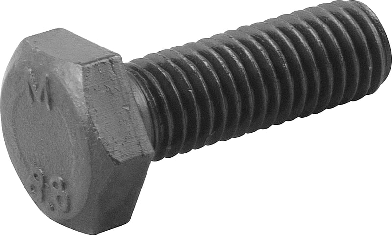 Parafuso sextavado 8.8, 10 mm x 30 mm, MA, rosca total, DIN 933