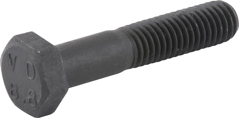 Parafuso sextavado 8.8, 8 mm x 40 mm, MA, rosca parcial, DIN 931