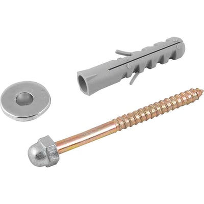 Conjunto de fixação para vaso sanitário, 10 mm, latonado