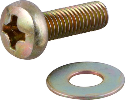 Parafuso com arruela para suporte de TV, M8 x 25 mm
