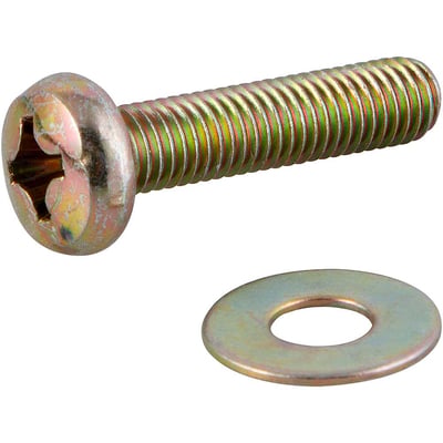 Parafuso com arruela para suporte de TV, M8 x 35 mm