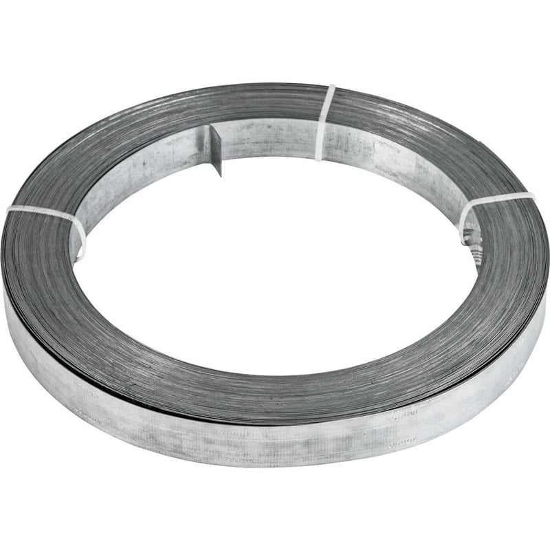 Fita de aço lisa, 19 mm x 0,4 mm x 30 m