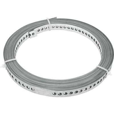 Fita de aço perfurada 19 mm x 0,40 mm x 30 m