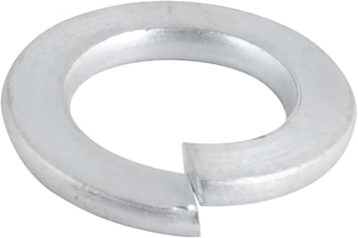 Arruela de pressão 1/4", zincada, cartela