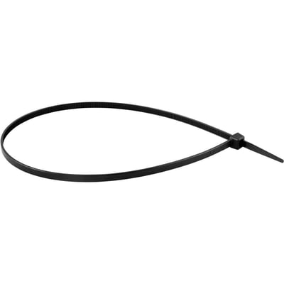 Abraçadeira de nylon, preta, 400 mm x 4,8 mm, com 1.000 peças