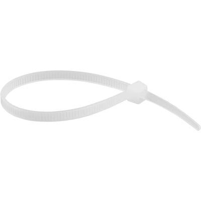 Abraçadeira de nylon, branca, 140 mm x 3,6 mm, com 20 peças