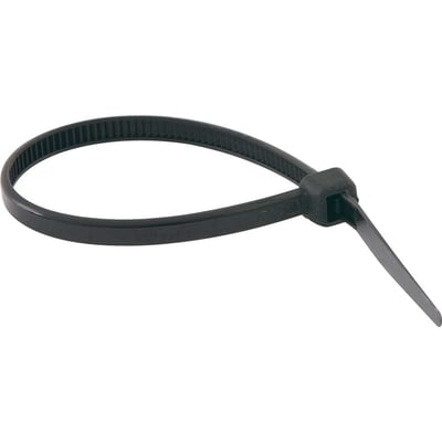 Abraçadeira de nylon, preta, 140 mm x 3,6 mm, com 100 peças