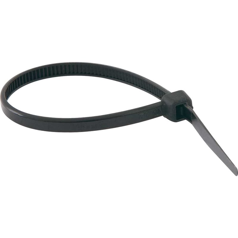 Abraçadeira de nylon, preta, 140 mm x 3,6 mm, com 100 peças