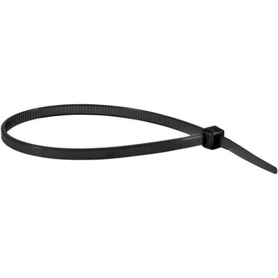 Abraçadeira de nylon, preta, 140 mm x 2,5 mm, com 100 peças