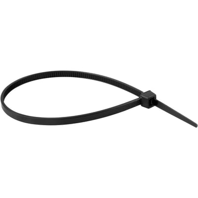Abraçadeira de nylon, preta, 200 mm x 3,6 mm, com 20 peças