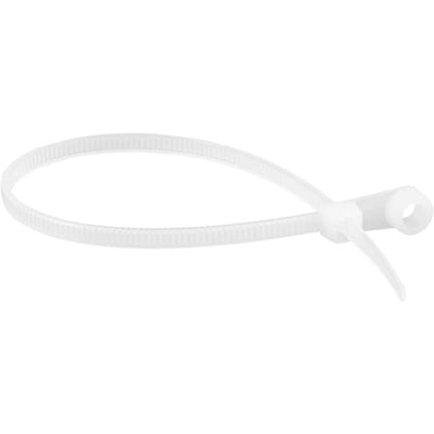 Abraçadeira de nylon para parafusos, branca, 200 mm x 3,6 mm