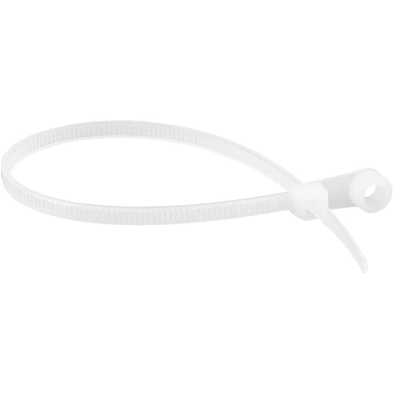 Abraçadeira de nylon para parafusos, branca, 200 mm x 3,6 mm