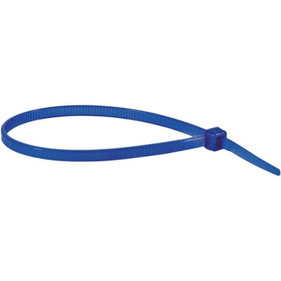 Abraçadeira de nylon, azul, 200 mm x 3,6 mm