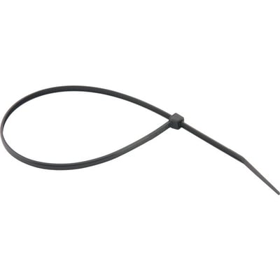 Abraçadeira de nylon, preta, 200 mm x 2,5 mm, com 100 peças