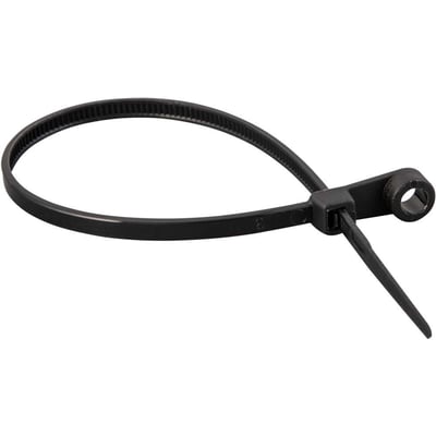 Abraçadeira de nylon para parafusos, preta, 200 mm x 3,6 mm