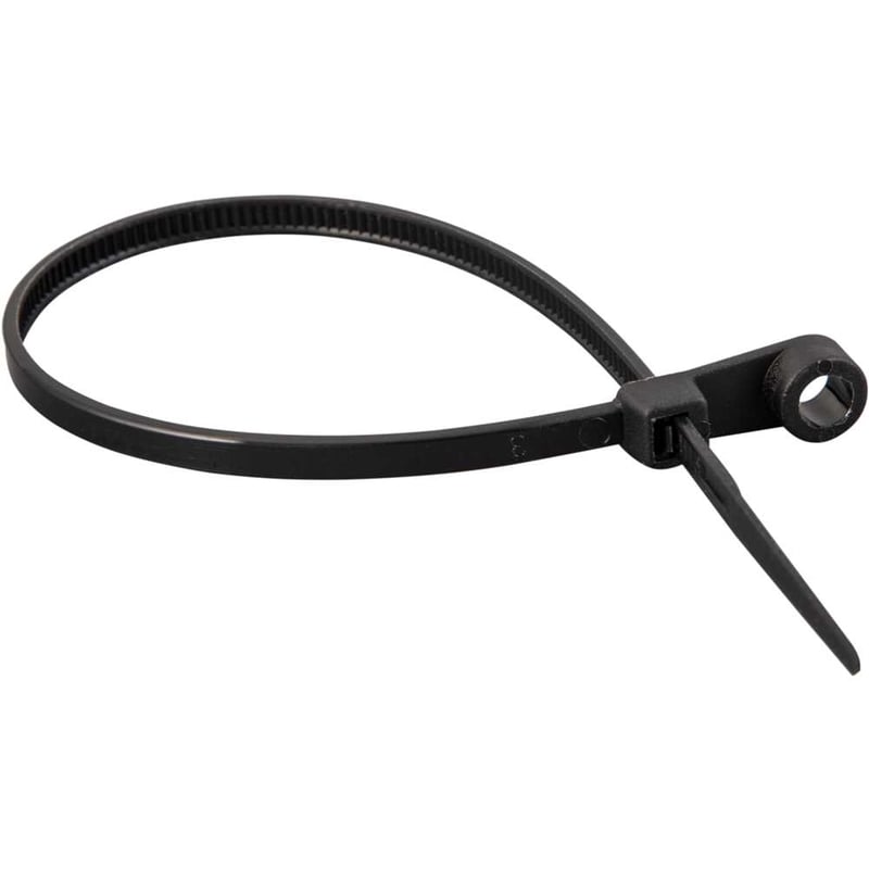 Abraçadeira de nylon para parafusos, preta, 200 mm x 3,6 mm