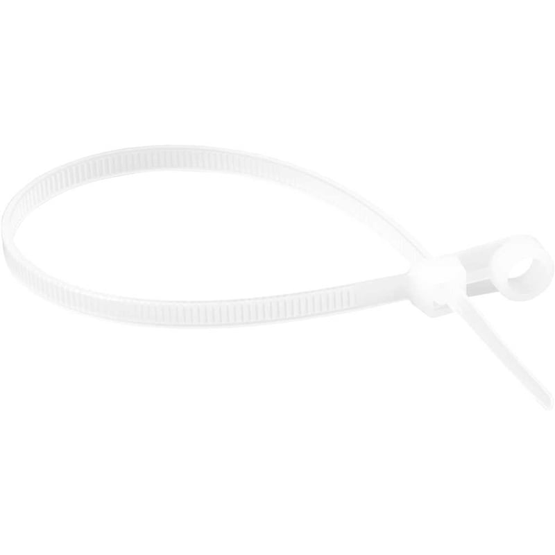 Abraçadeira de nylon para parafusos, branca, 220 mm x 4,3 mm