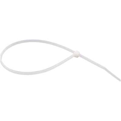 Abraçadeira de nylon, branca, 280 mm x 3,6 mm, com 100 peças