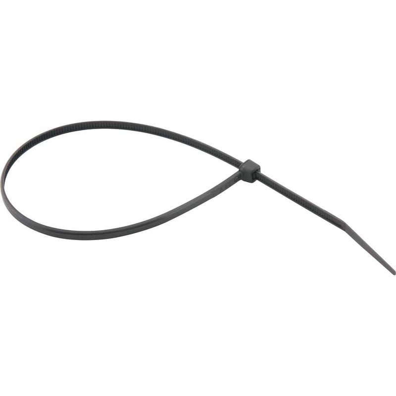 Abraçadeira de nylon, preta, 280 mm x 3,6 mm, com 100 peças
