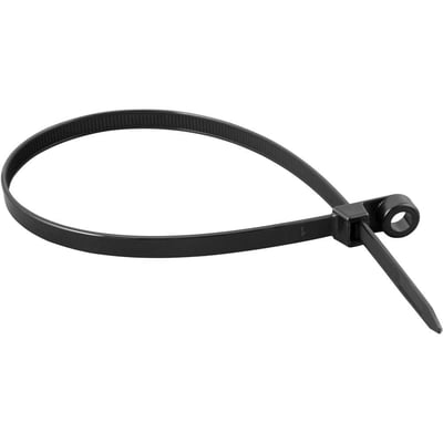 Abraçadeira de nylon para parafusos, preta, 380 mm x 7,6 mm