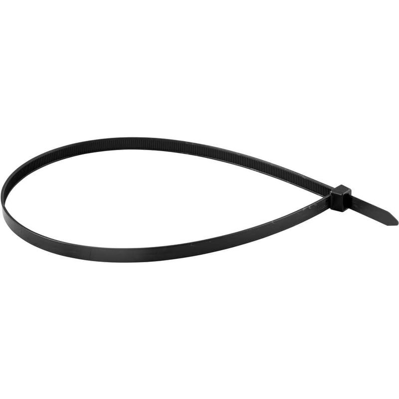 Abraçadeira de nylon, preta, 640 mm x 12,0 mm, com 10 peças