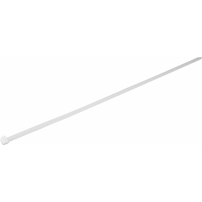 Abraçadeira de nylon, branca, 640 mm x 12,0 mm, com 100 peças