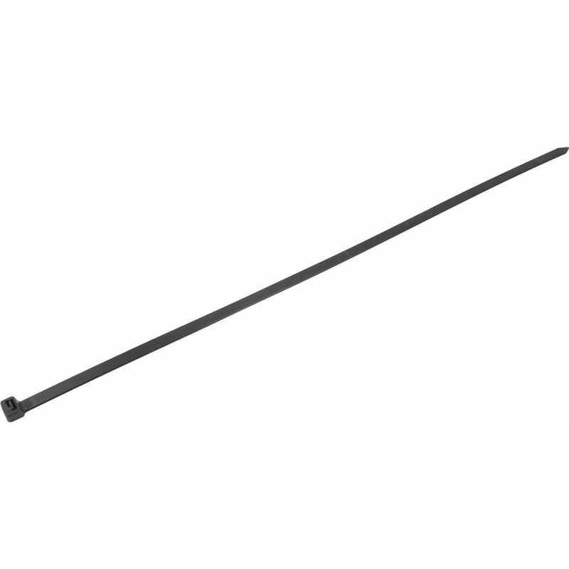 Abraçadeira de nylon, preta, 640 mm x 12,0 mm, com 100 peças