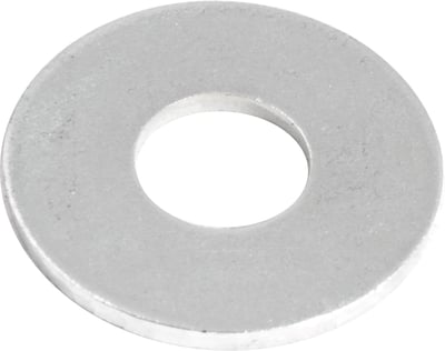 Arruela lisa 1/4", zincada, cartela com 20 peças