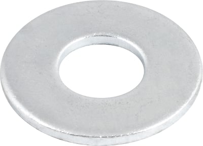 Arruela lisa 3/8", zincada, cartela com 20 peças