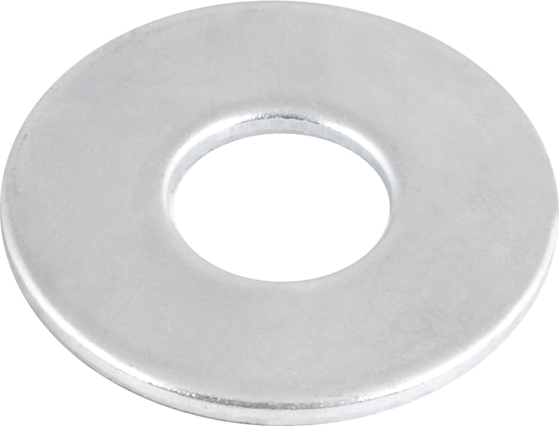 Arruela lisa 5/16", zincada, cartela com 20 peças