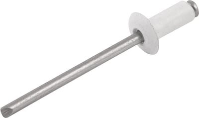 Rebite de repuxo 3,2 mm x 6,0 mm, branco, 306, caixa com 1.000 peças