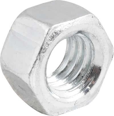 Porca sextavada 3/8" UNC, zincada, cartela com 10 peças