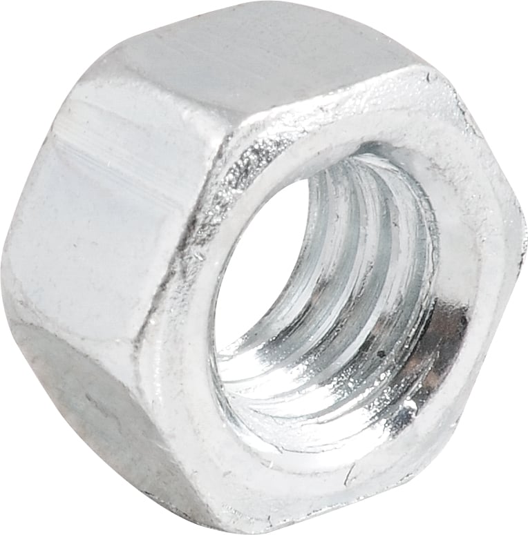 Porca sextavada 3/8" UNC, zincada, cartela com 10 peças