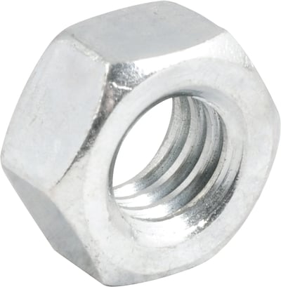 Porca sextavada 5/16" UNC, zincada, cartela com 10 peças