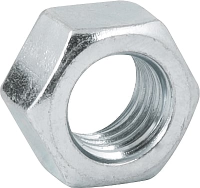 Porca sextavada 5/8" UNC, zincada, cartela com 2 peças