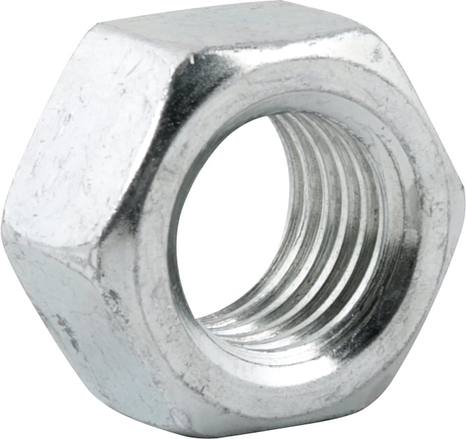 Porca sextavada 7/8" UNC, zincada, cartela com 2 peças