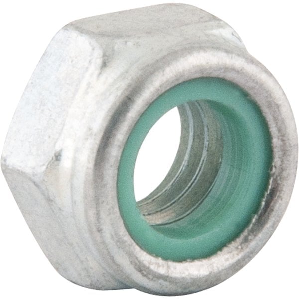 Porca autotravante sextavada, 10 mm, MA, baixa, zincada