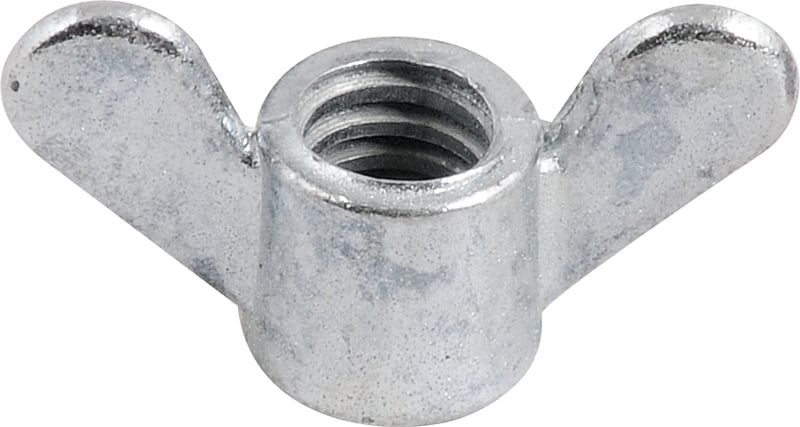Porca borboleta zincada 1/4"