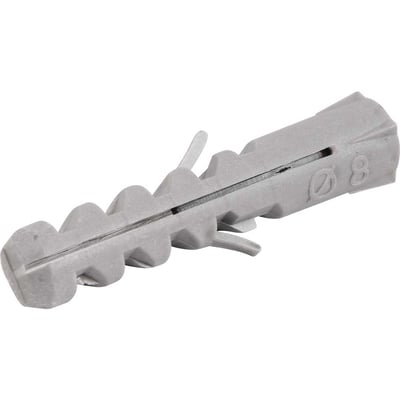 Bucha de nylon para fixação 8 mm, cartela com 10 peças