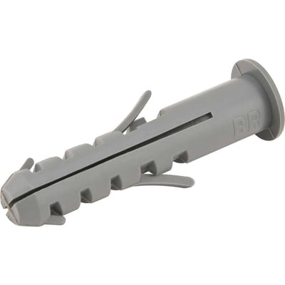 Bucha de plástico para fixação 10 mm, com anel, 250 peças, VA-10