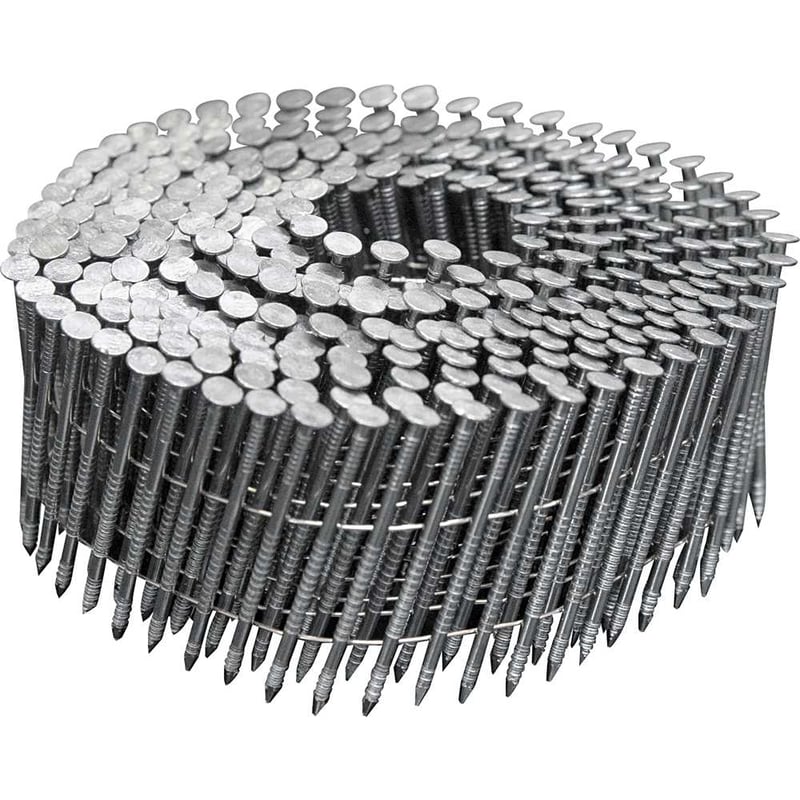 Prego coil anelado, 2,3 mm x 50 mm, polido, carretel com 350 unidades, caixa com 10.500 unidades, para os pregadores PP 550 e PP 700