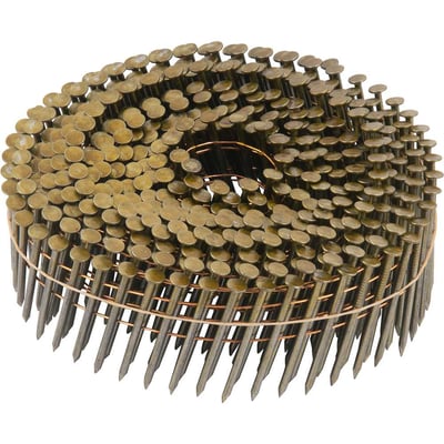 Prego coil liso, 2,1 mm x 38 mm, zincado, carretel com 300 unidades, para o pregador PP 550
