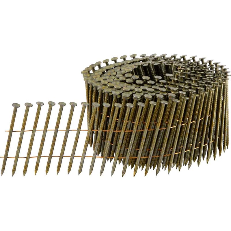 Prego coil anelado, 2,1 mm x 50 mm, polido, carretel com 300 unidades, para o pregador PP 550