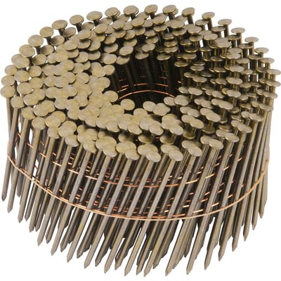 Prego coil liso, 2,5 mm x 64 mm, zincado, carretel com 300 unidades, para o pregador PP 700