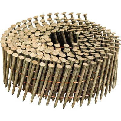Prego coil anelado, 2,5 mm x 64 mm, zincado, carretel com 300 unidades, para o pregador PP 700