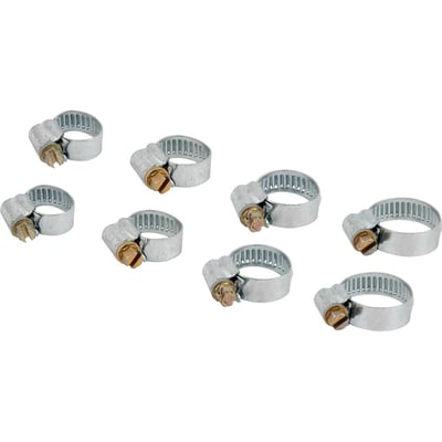 Jogo de abraçadeiras rosca sem fim, 3/8" a 7/8", com 8 peças