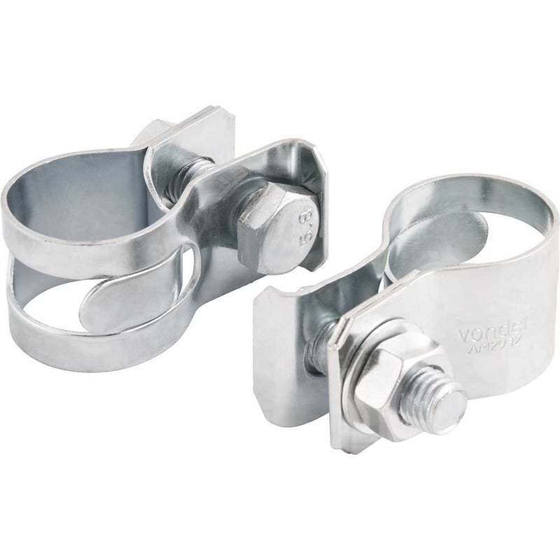 Abraçadeira para mangote, aço carbono, largura 32 mm, AM 29 mm - 32 mm, com 2 peças