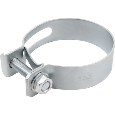 Abraçadeira para mangote, aço carbono, largura 32 mm, AM 86 mm - 94 mm, com 2 peças