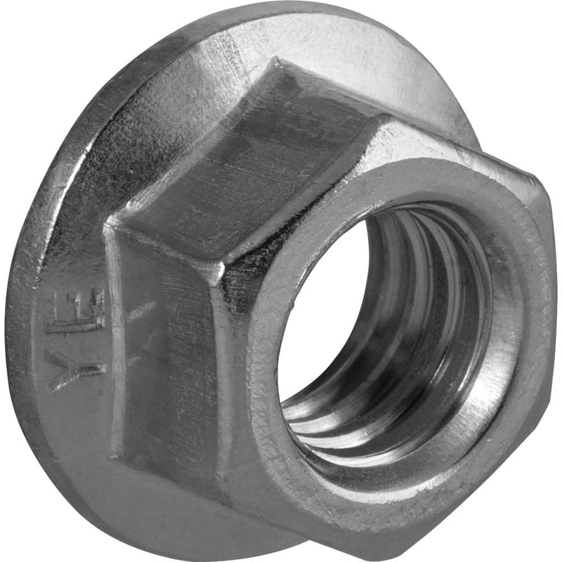 Porca sextavada flangeada M10 x 1,5 mm para haste para painel solar